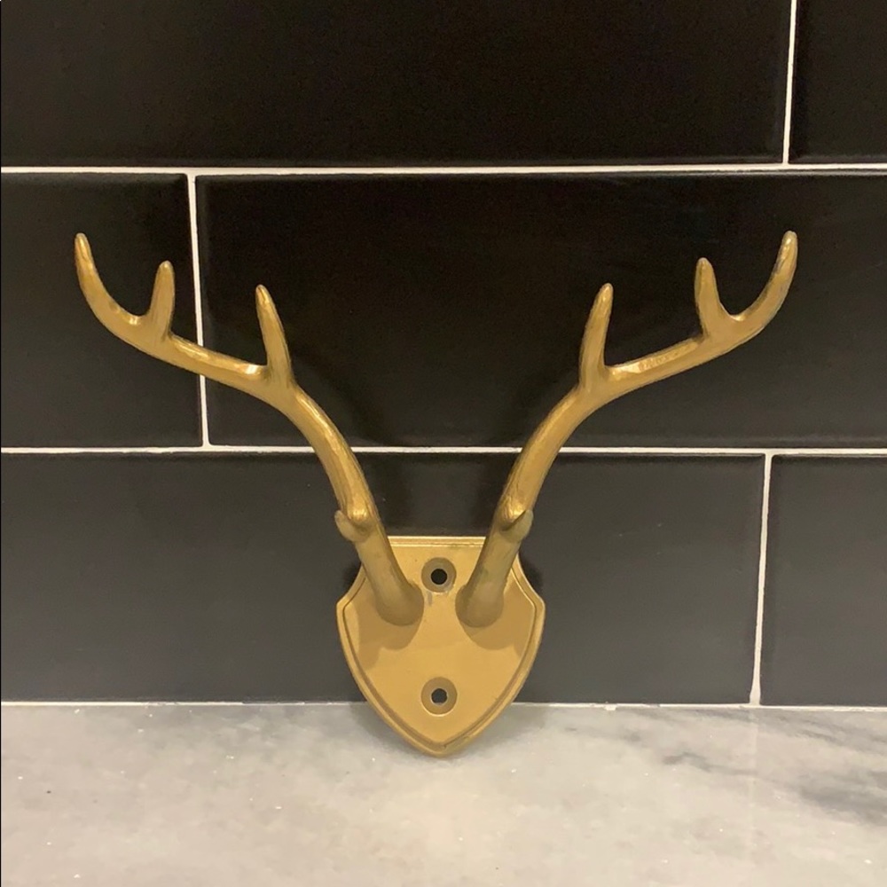 Gold Antler Key Hook